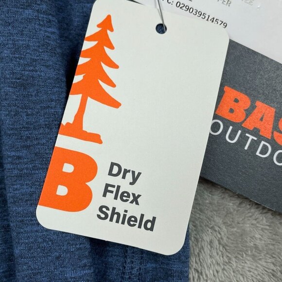 Bass Outdoor Blue Moisture-Wicking Dry Flex Shield T-Shirt XXL NWT 6301 - Picture 5 of 9